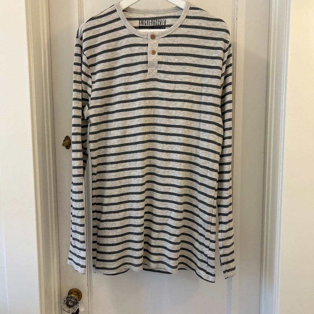 Knickerbocker Vintage Design large men’s striped Henley
